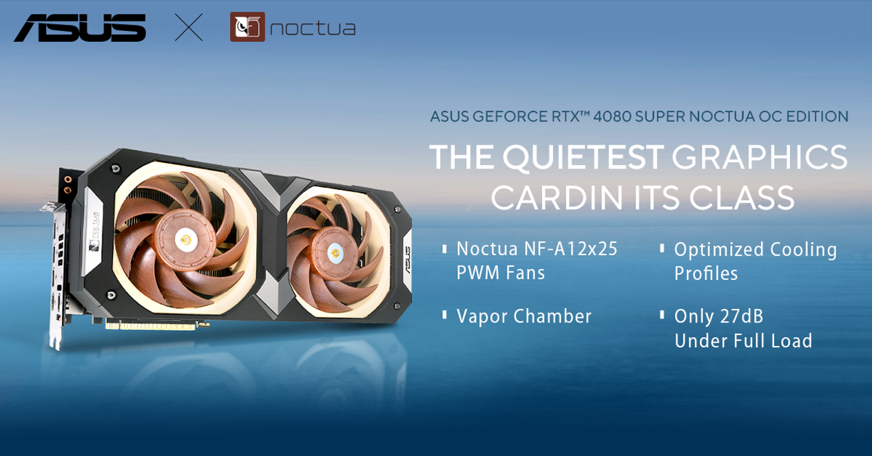 Asus Unveils Ge Force Rtx 4080 Super Noctua Oc Edition Graphics Card